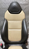 2006-2009 Pontiac Solstice Black / Sand Beige Leather Seats / Pair /   PS072