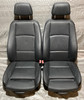 2008-2013 BMW E82 128i 135i Coupe Front Sport Seats / Pair / Black Boston Leather /   B1012