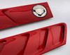 1996-2002 BMW Z3 Roadster Fender Vent Trim Panels / Pair / Bright Red II   Z3036