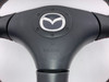 2004-2005 Mazdaspeed Miata Black Leather Steering Wheel w/ Red Stitching /   NB260