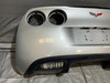 2005-2013 Chevrolet Corvette C6 Rear Bumper Cover Fascia w/ Diffuser Panel / Spoiler / Machine Silver Metallic  C6020