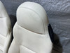 2000-2002 BMW Z3 Roadster OEM Seats / Lotus White Chameleon Leather / Pair / Z3037