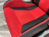 2017-2021 FK8 Honda Civic Type R Front Bucket Seats / Red Suede / Pair / TR105