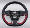 2017-2019 FK8 Honda Civic Type R Black / Red Leather Steering Wheel w/ Controls /   TR105