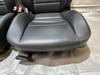 1998-2004 Porsche 986 Boxster 2-Way Power Black Leather Seats / Pair / BX067