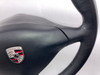 1997-2004 Porsche 986 Boxster / 996 911 Black Leather 3 Spoke Steering Wheel w/ Airbag / Manual /   BX067