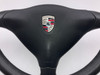 1997-2004 Porsche 986 Boxster / 996 911 Black Leather 3 Spoke Steering Wheel w/ Airbag / Manual /   BX067