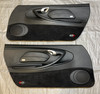 1999-2004 Porsche 986 Boxster Full Black Leather Interior Door Panels / Pair /   BX067