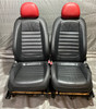 2013-2015 Volkswagen Beetle Convertible Front Seats / Titan Black Leatherette / Pair /   VB012