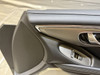2017-2020 Infiniti Q60 Black Leather Interior Door Panels / Pair / IQ605