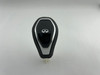 2017-2020 Infiniti Q60 Black Leather Automatic Shift Knob w/ Boot / IQ605