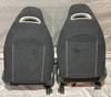 2012-2013 Fiat 500 Abarth Black Cloth Sports Bucket Front Seats / Pair /   F5023