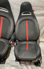 2012-2013 Fiat 500 Abarth Black Cloth Sports Bucket Front Seats / Pair /   F5023