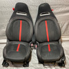 2012-2013 Fiat 500 Abarth Black Cloth Sports Bucket Front Seats / Pair /   F5023