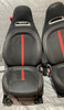 2012-2013 Fiat 500 Abarth Black Cloth Sports Bucket Front Seats / Pair /   F5023