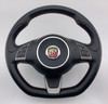2013-2017 Fiat 500 Abarth Black Leather Steering Wheel w/ Airbag / Manual /   F5023