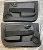 2012-2016 Fiat 500 Abarth Black Cloth Interior Door Panels / Pair / F5023