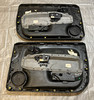 2012-2016 Fiat 500 Abarth Black Cloth Interior Door Panels / Pair / F5023