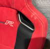 2017-2021 FK8 Honda Civic Type R Front Bucket Seats / Red Suede / Pair /   TR106