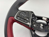 2017-2019 FK8 Honda Civic Type R Black / Red Leather Steering Wheel w/ Controls /   TR106
