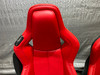 2020-2025 Chevrolet C8 Corvette 1LT Adrenaline Red Leather GT1 Seats / Pair / C8001