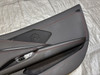 2020-2024 Chevrolet C8 Corvette Stingray 1LT Interior Door Panels / Pair / Black / Red Stitching /   C8001