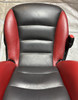 2005-2013 Chevrolet Corvette C6 Z06 Black & Red Leather Power Seats w/ Memory / Pair  /   C6022
