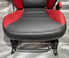 2005-2013 Chevrolet Corvette C6 Z06 Black & Red Leather Power Seats w/ Memory / Pair  /   C6022