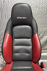 2005-2013 Chevrolet Corvette C6 Z06 Black & Red Leather Power Seats w/ Memory / Pair  /   C6022