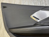2020-2024 Chevrolet C8 Corvette Stingray 2LT Interior Door Panels / Pair / Black w/ Carbon Fiber /   C8002