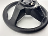 2017-2020 Fiat 124 Spider Lusso Black Leather Steering Wheel / Manual / Saddle Brown Stitching /   FD028
