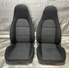 1999-2000 Mazda Miata OEM Black Cloth Seats / Pair / NA111