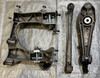 2005-2008 Porsche 987 Boxster Cayman Driver Rear Knee Hub w/ Control Arms / Subframe Bracket / 97K BC033