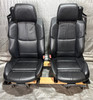 2008-2013 E93 BMW M3 Convertible OEM Front Seats / Black Novillo Leather / Pair  /   E9M06