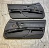 2008-2013 E93 BMW M3 Convertible Interior Door Panels / Black Novillo Leather / Pair /   E9M06
