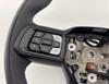 2024-2025 Ford Mustang GT Dark Horse S650 Black Leather Steering Wheel w/ Blue Stitching / Controls / Manual /   FM201