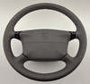 1997-1999 Porsche 986 Boxster / 996 911 Gray Leather 4 Spoke Steering Wheel w/ Airbag / Tiptronic /   P6019