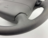 1997-1999 Porsche 986 Boxster / 996 911 Gray Leather 4 Spoke Steering Wheel w/ Airbag / Tiptronic /   P6019