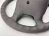 1997-1999 Porsche 986 Boxster / 996 911 Gray Leather 4 Spoke Steering Wheel w/ Airbag / Tiptronic /   P6019
