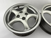 1999-2002 Mazda Miata 15x6" Enkei 5 Spoke Wheels Rims / Pair / NB258