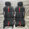 2022-2023 Subaru BRZ Limited Black Leather / Ultrasuede Front Seats w/ Red Stitching / Pair / FB209