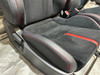 2022-2023 Subaru BRZ Limited Black Leather / Ultrasuede Front Seats w/ Red Stitching / Pair / FB209