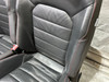 2015-2017 Volkswagen MK7 GTI 4DR Autobahn Black Leather Front Seats / Pair / Red Stitching / M7010