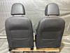 2015-2017 Volkswagen MK7 GTI 4DR Autobahn Black Leather Front Seats / Pair / Red Stitching /   M7010