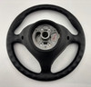 1997-2004 Porsche 986 Boxster / 996 911 Black Leather 3 Spoke Steering Wheel w/ Airbag / Manual /   BX070