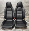 2013-2016 Porsche 981 Boxster 18-Way Adaptive Sport Seats w/ Ventilation / Black Leather / Pair /   BC206