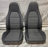 1999-2000 Mazda Miata Black Cloth Seats / Pair  /   NB271