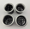 1999-2005 Mazda Miata AC Vents w/ Silver Trim / Set of 4  /   NB265