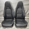 2001-2005 Mazda Miata Black Leather Seats / Pair  /   NB265