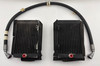 2005-2011 Lotus Elise Exige Driver & Passenger Side Engine Oil Coolers w/ Crossover Hose / 22K LEL01